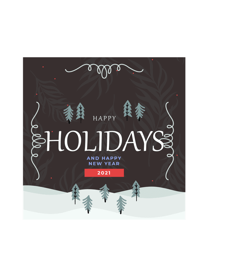 ornamental christmas instagram post template with festive colors and holiday themes