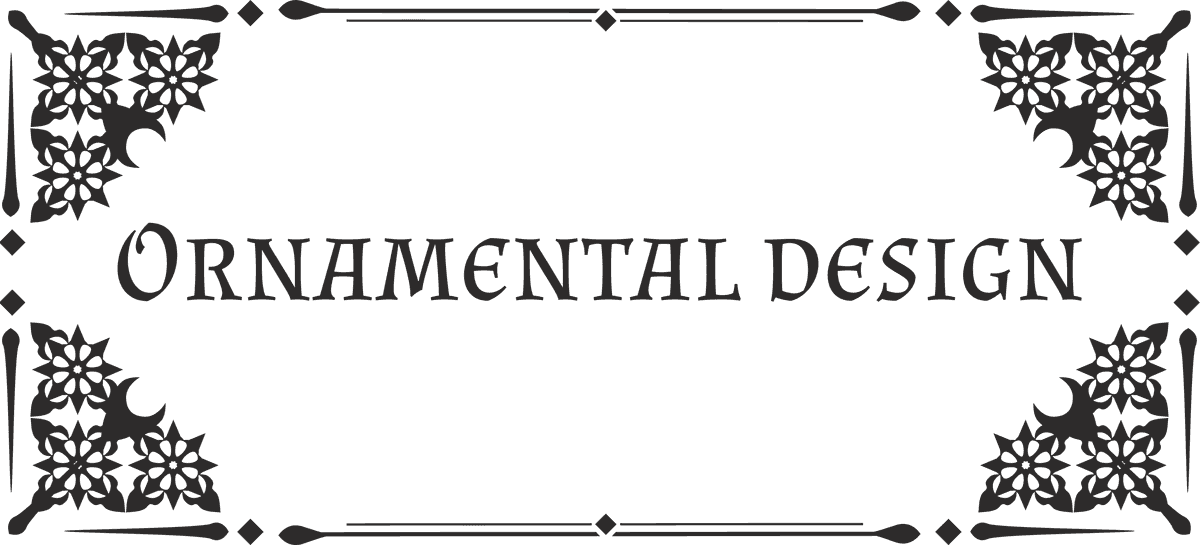 ornamental design corners set perfect for elegant invitations and classy decor