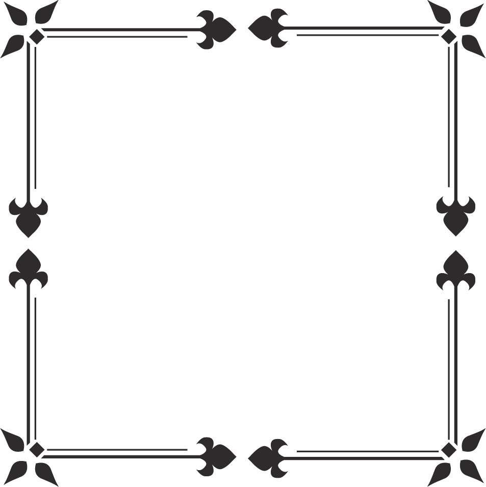 ornamental design corners set for elegant framing in various creative projects