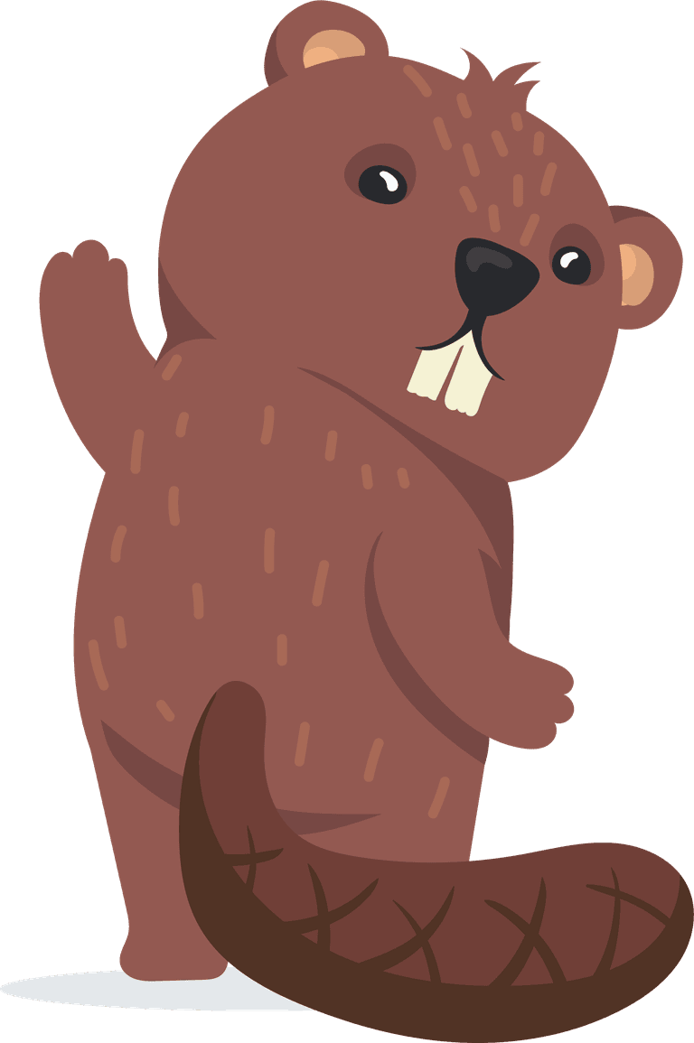 otter funny beaver set for playful illustrations and cheerful projects