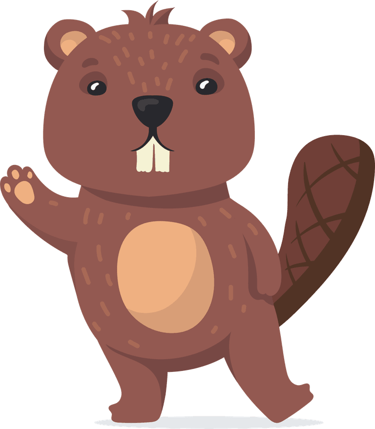 otter funny beaver set for playful designs and cheerful projects