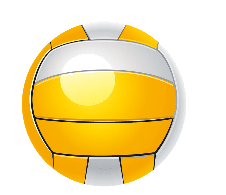 over ball sports sport balls volleyball with bright yellow and white colors for fun games