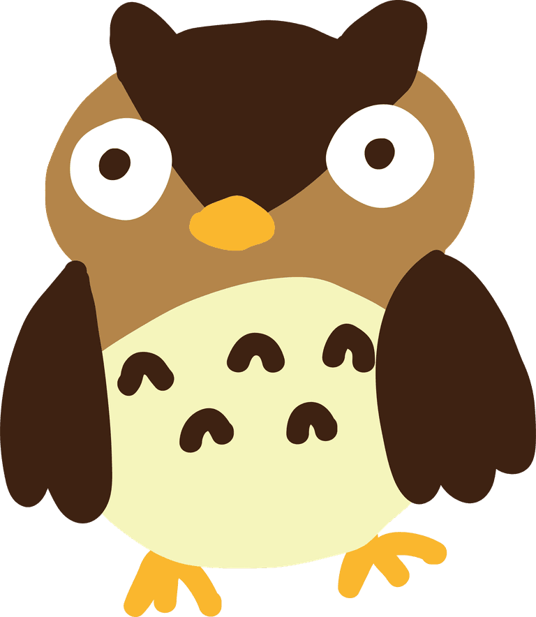 Simple and cute owl carton styled