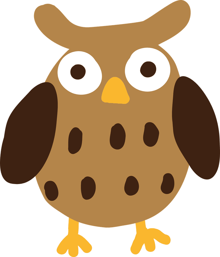 Simple and cute owl carton styled