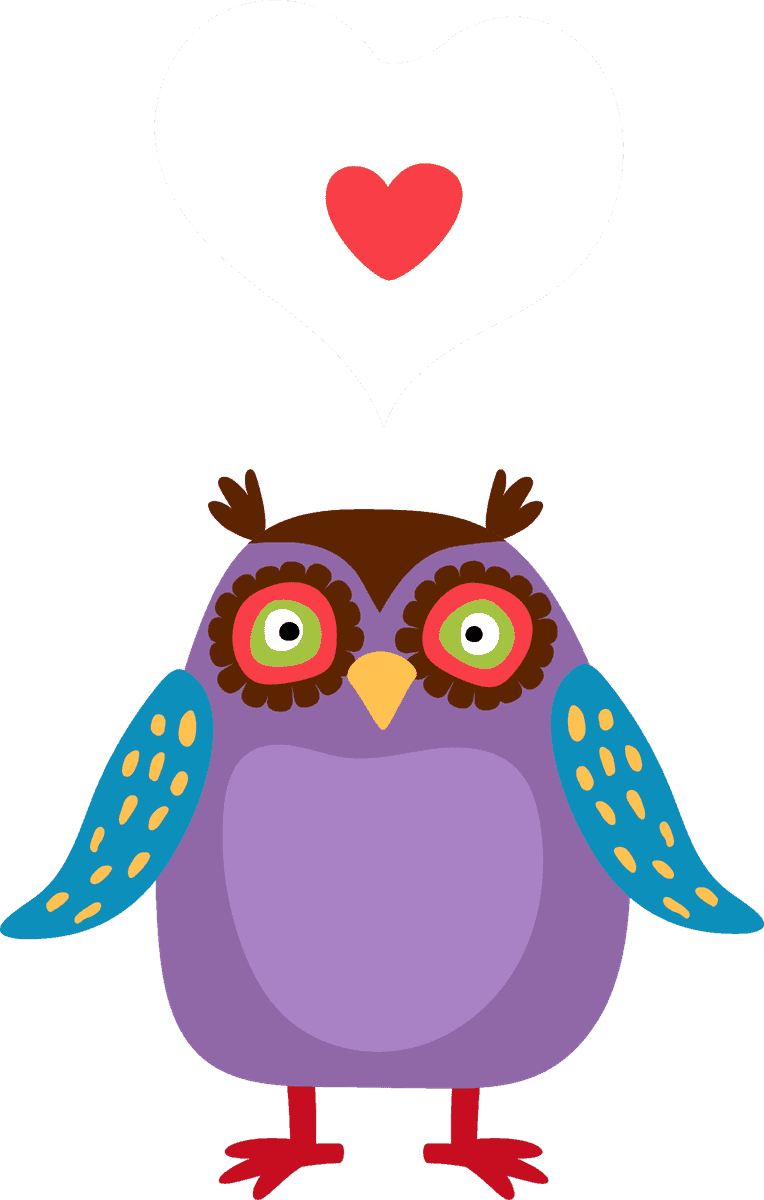 owl cute birds illustration set for playful designs and charming decorations