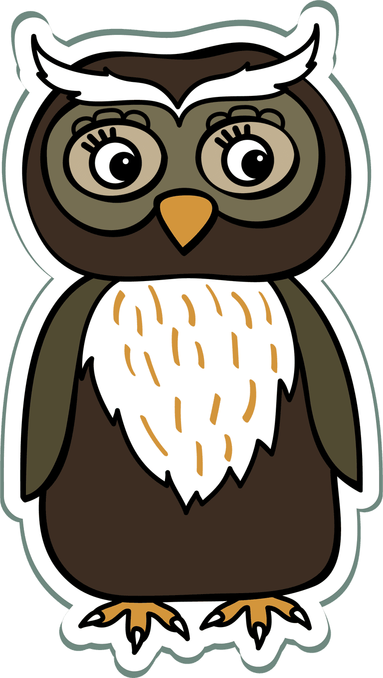 owl education elements skunk warthog rabbit weasel sketch