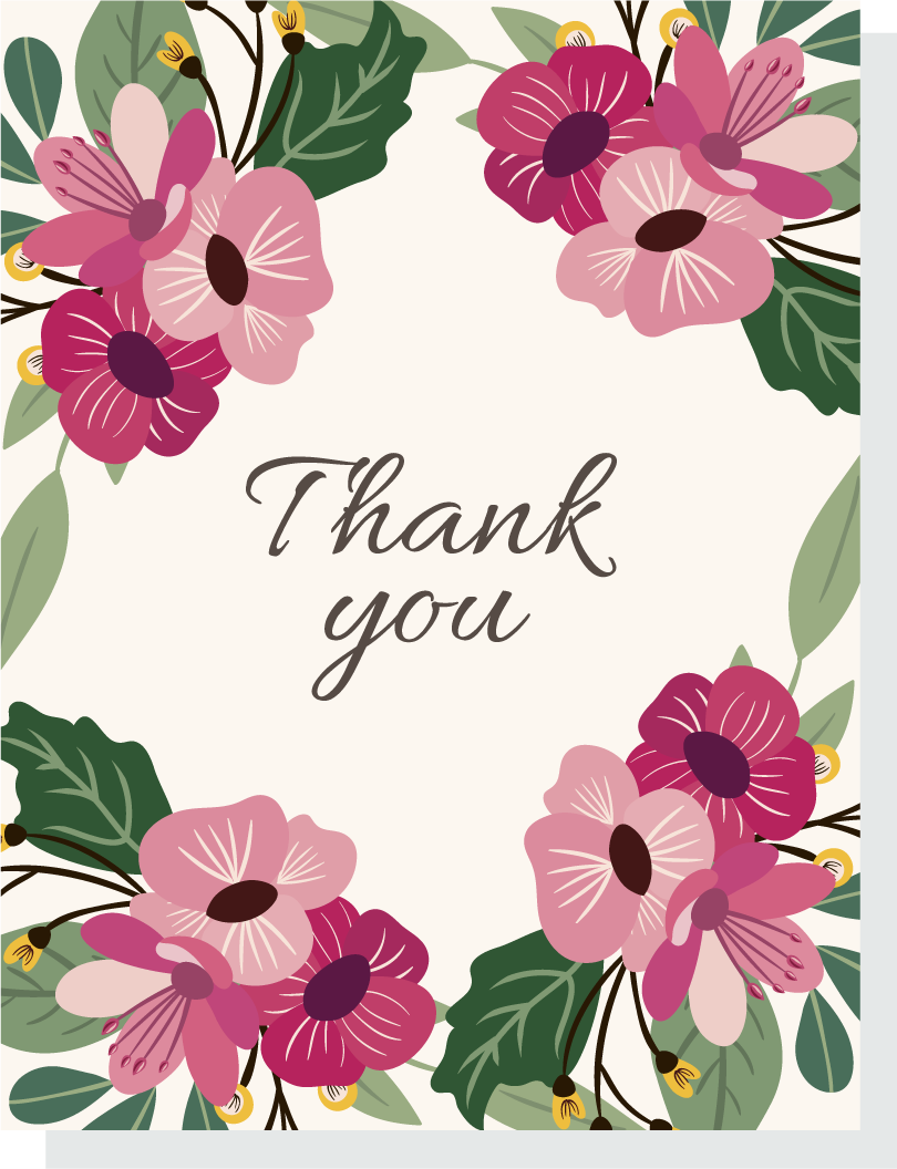 pack elegant vintage flowers card for heartfelt gratitude and special occasions