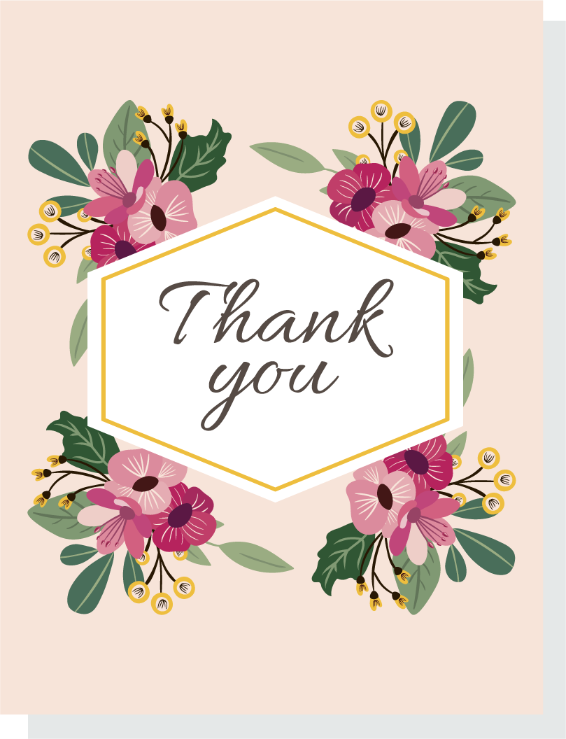 pack elegant vintage flowers card for heartfelt thank you notes and special occasions