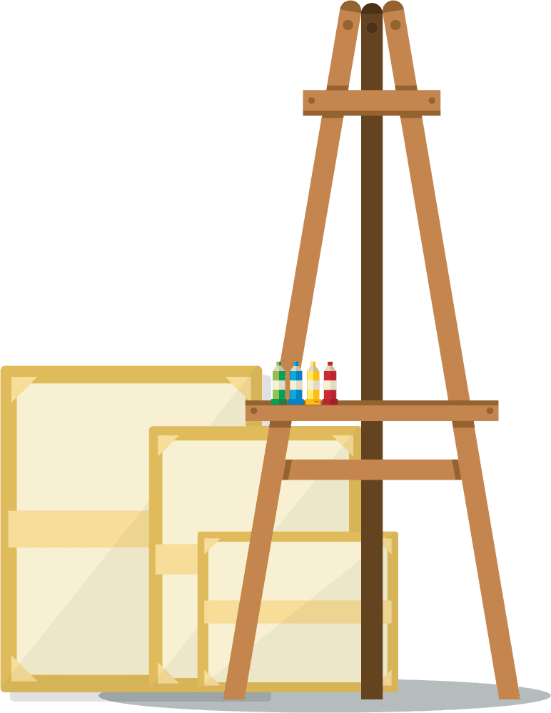 painting room drawing artwork accessories icons static 