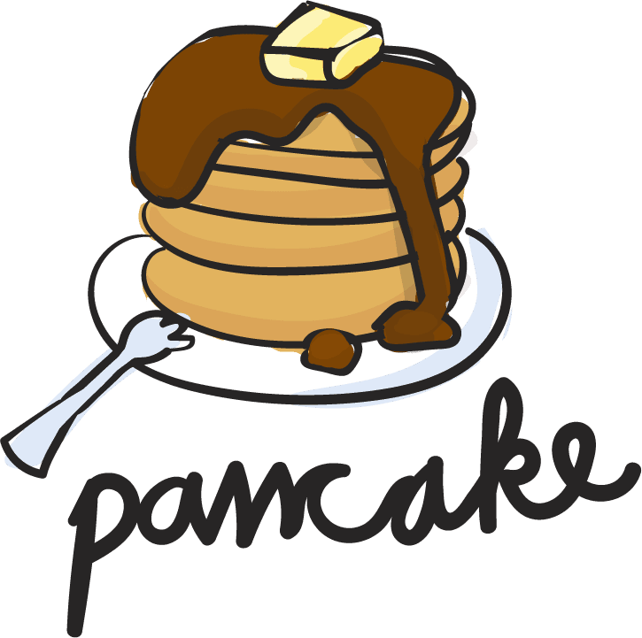 pancake drawing style food collection