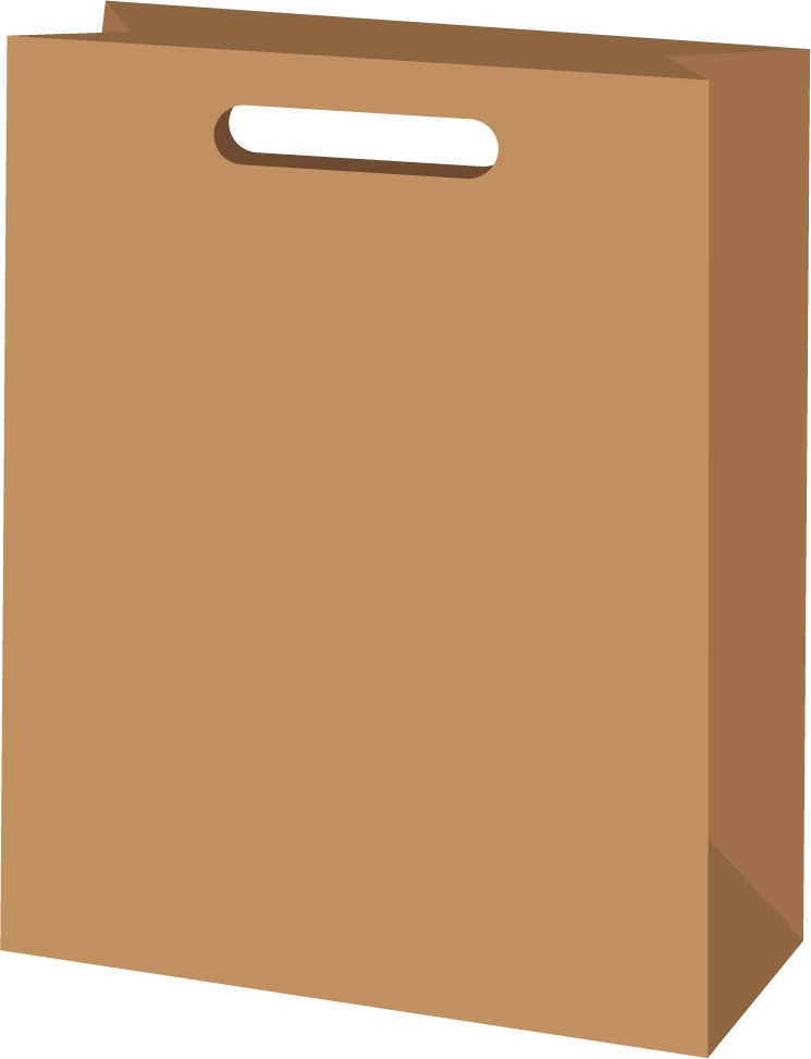 paper bags collection blank various types