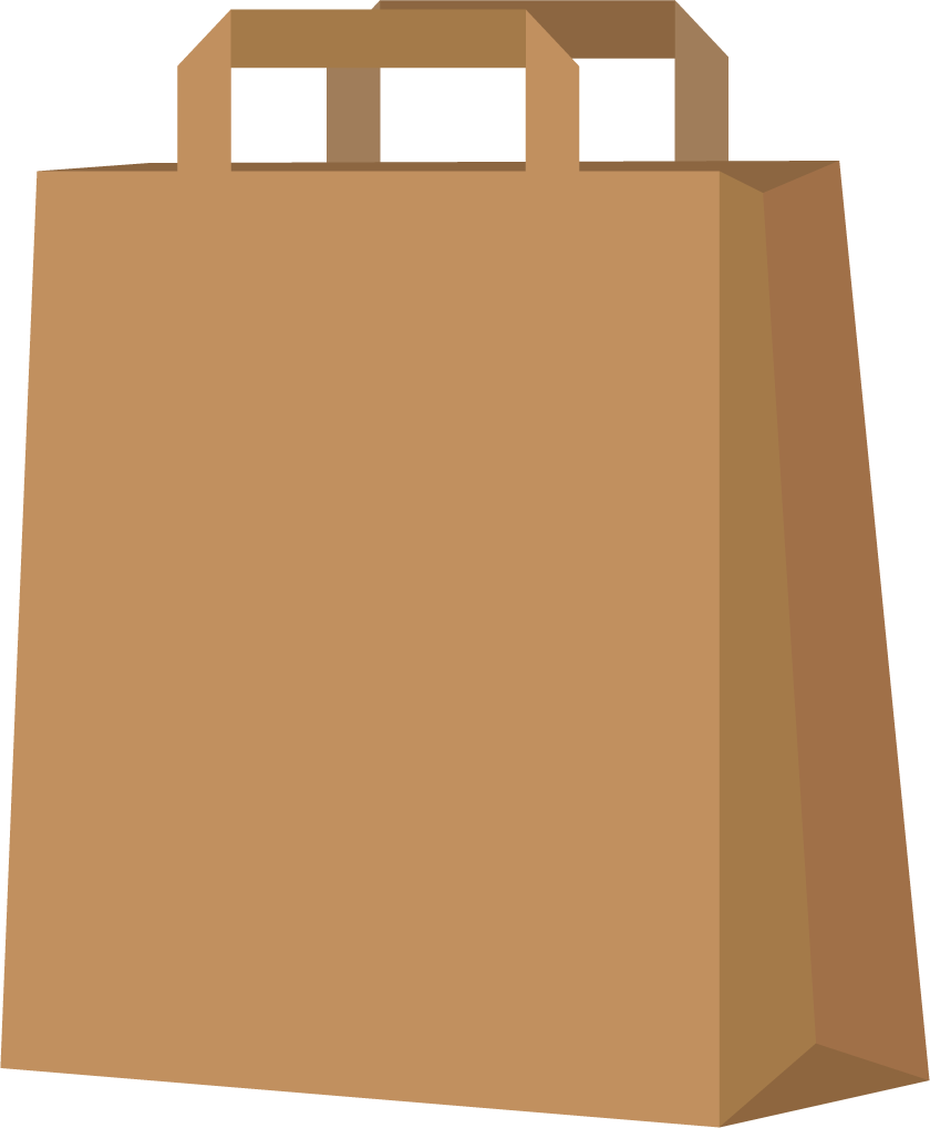 paper bags collection blank various types