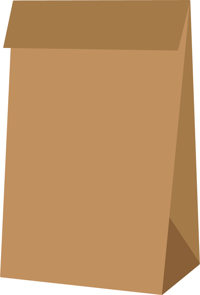 paper bags collection blank various types