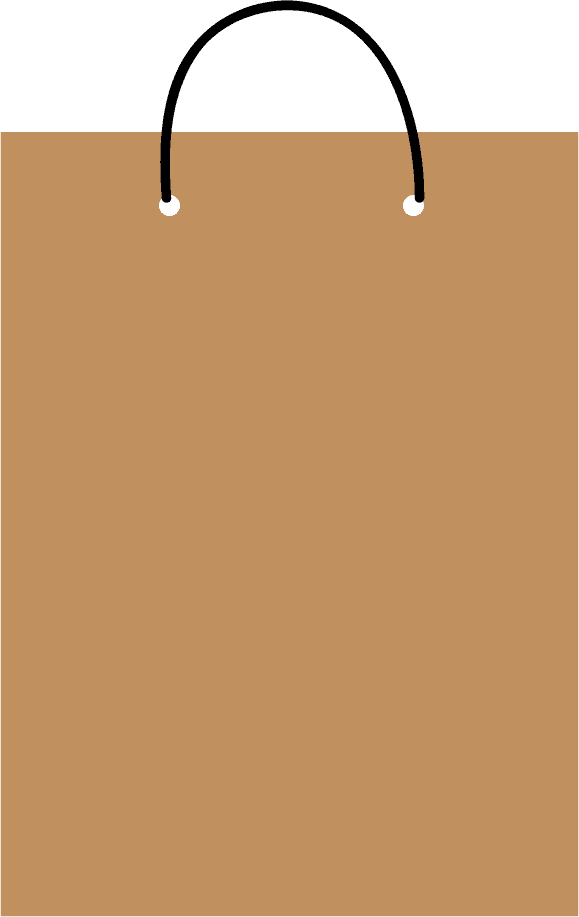 paper bags collection blank various types