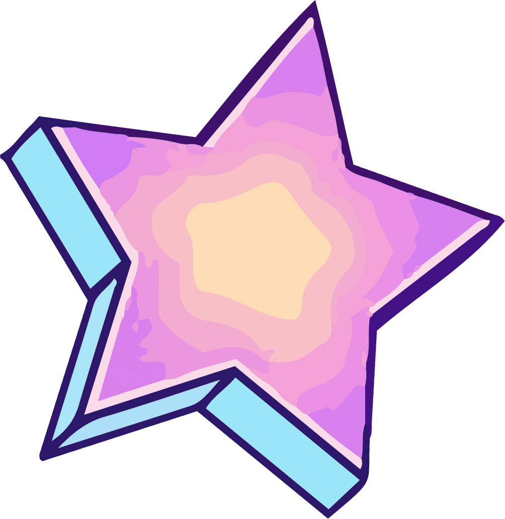 pastel galaxy sticker vector