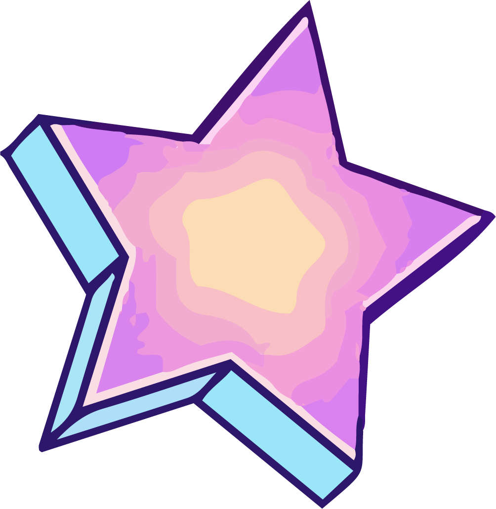 pastel galaxy sticker vector