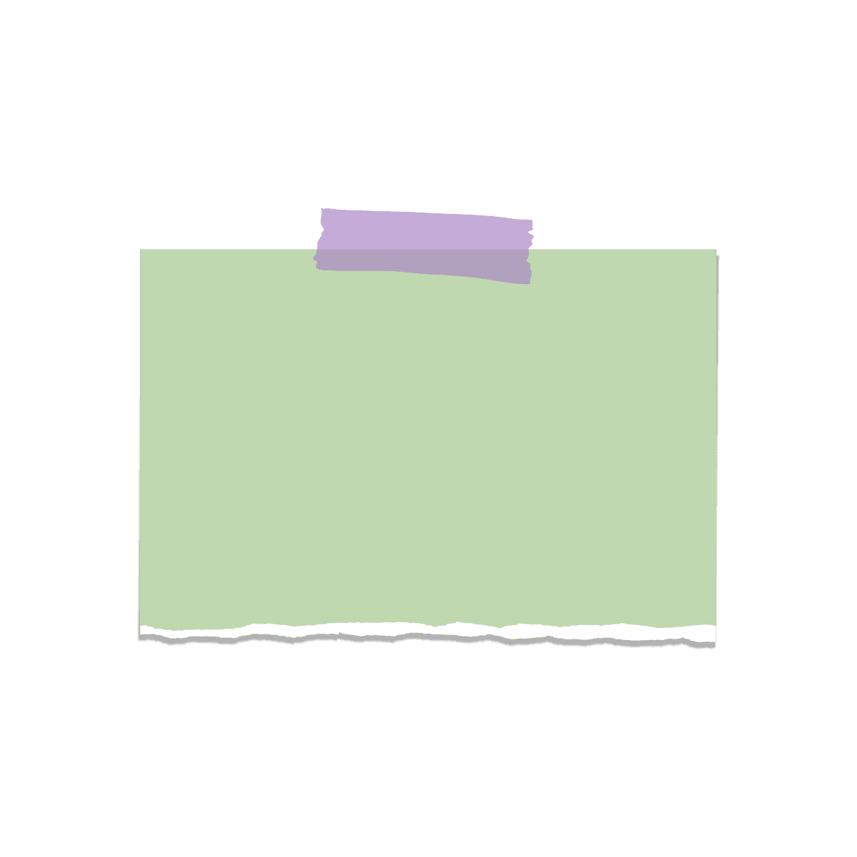 pastel sticky notes for digital planners - minimalist torn paper style with colorful tape accents