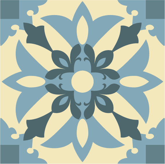 pattern design elements petals sketch flat symmetrical design