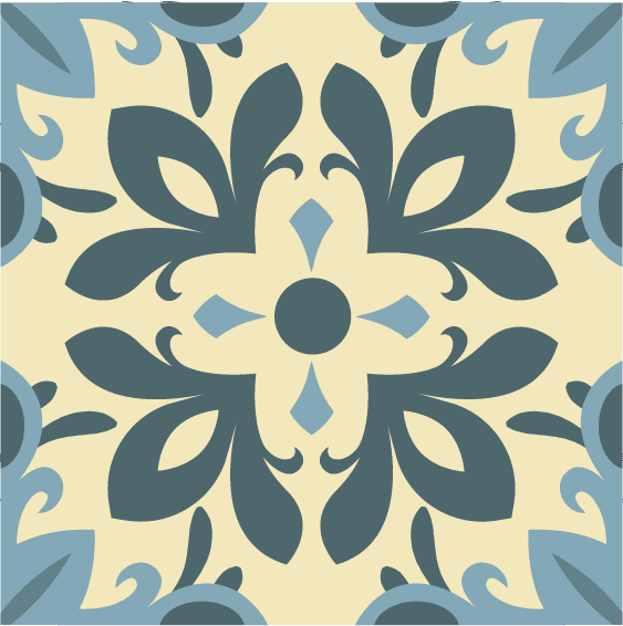 pattern design elements petals sketch flat symmetrical design