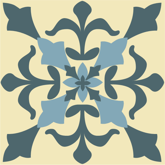 pattern design elements petals sketch flat symmetrical design