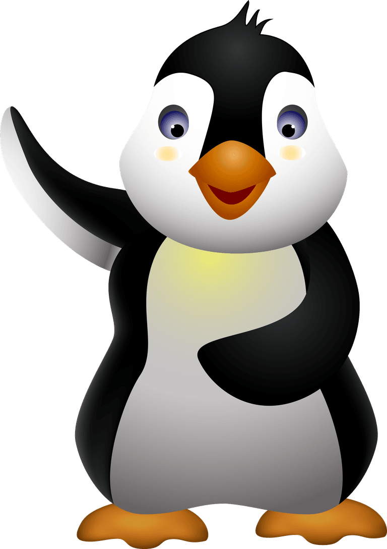 funny penguins elements vector for cheerful illustrations and playful designs