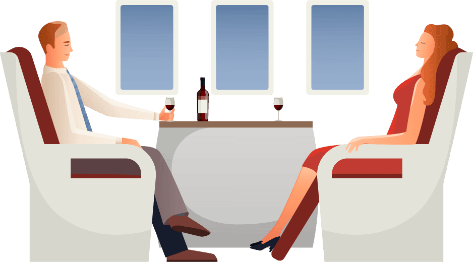 people on airplane airplane passenger illustration