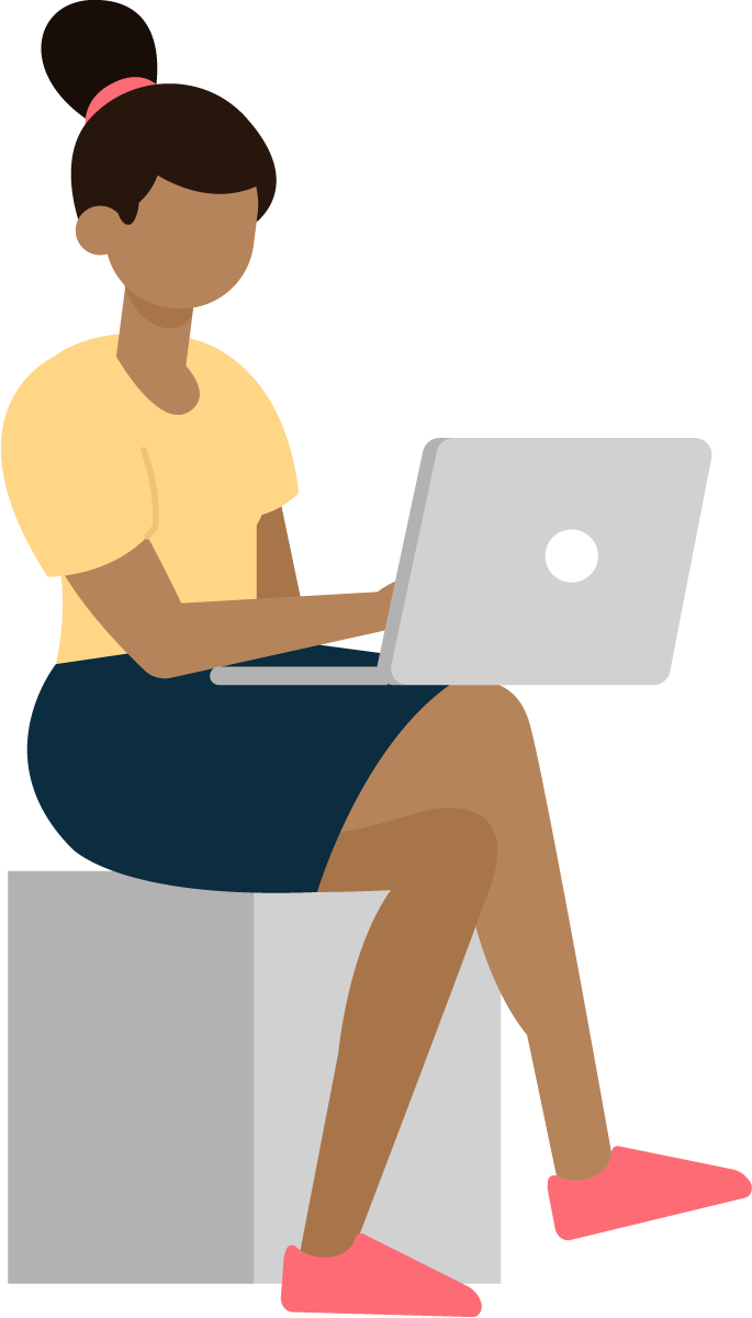 people doing different actions while engaging with technology in modern settings