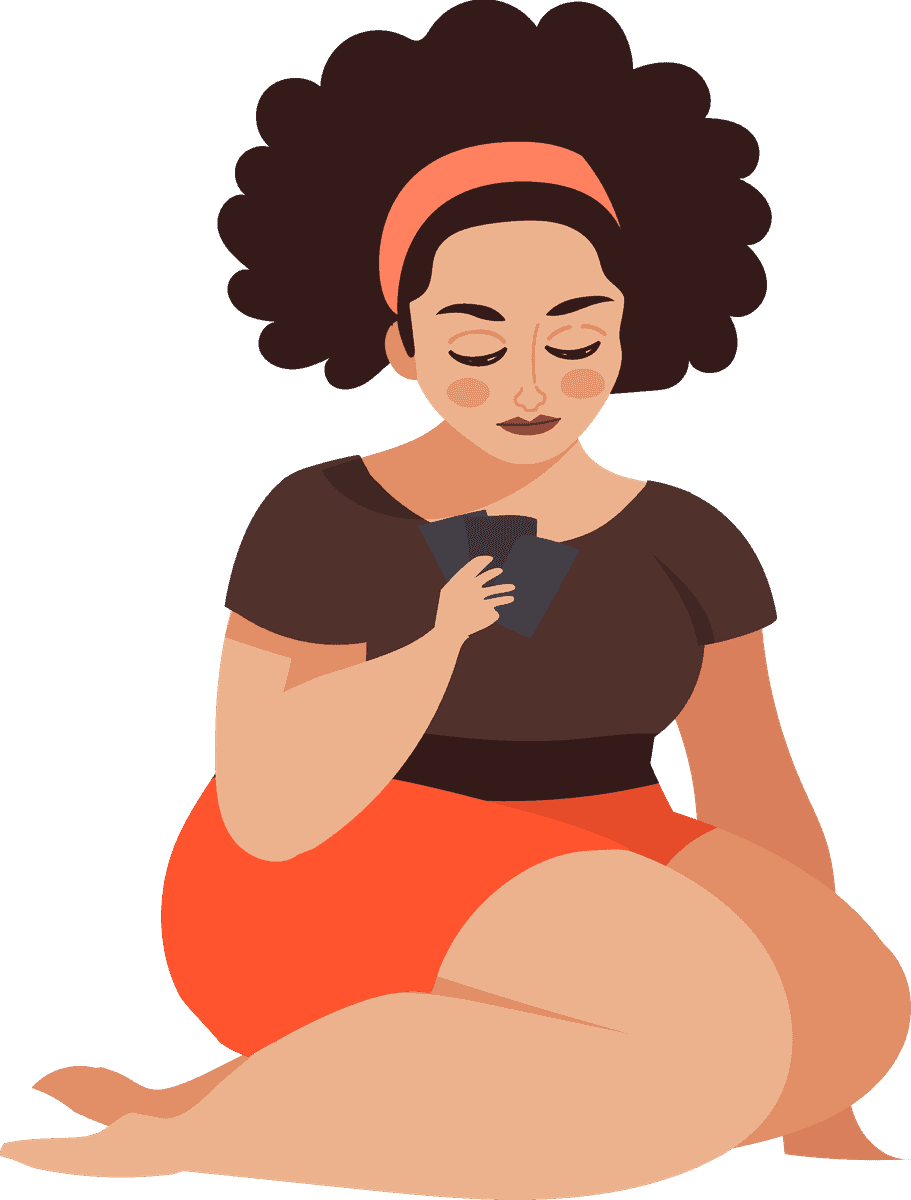 playing and relaxing people illustration featuring a woman enjoying her time at home