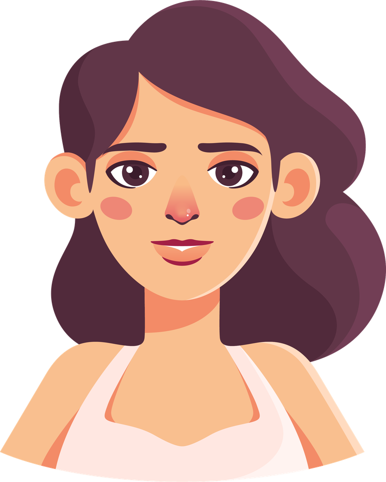 beautiful girl with different emotions showcasing a vibrant and expressive character style