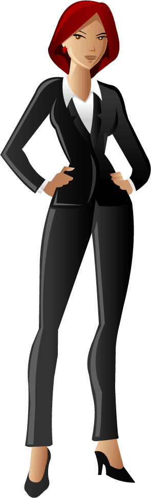 people wearing business clothes white cartoon characters vector