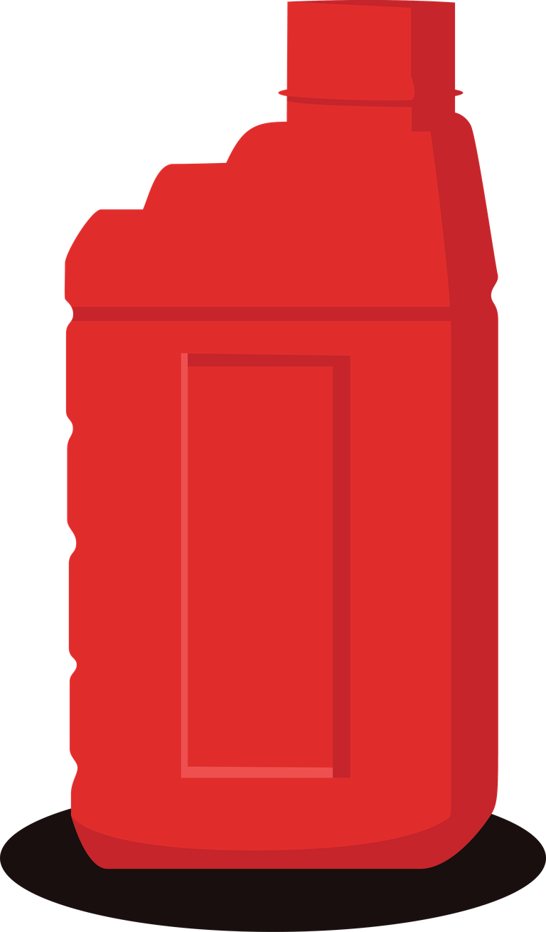 Petroleum illustration of red oil can
