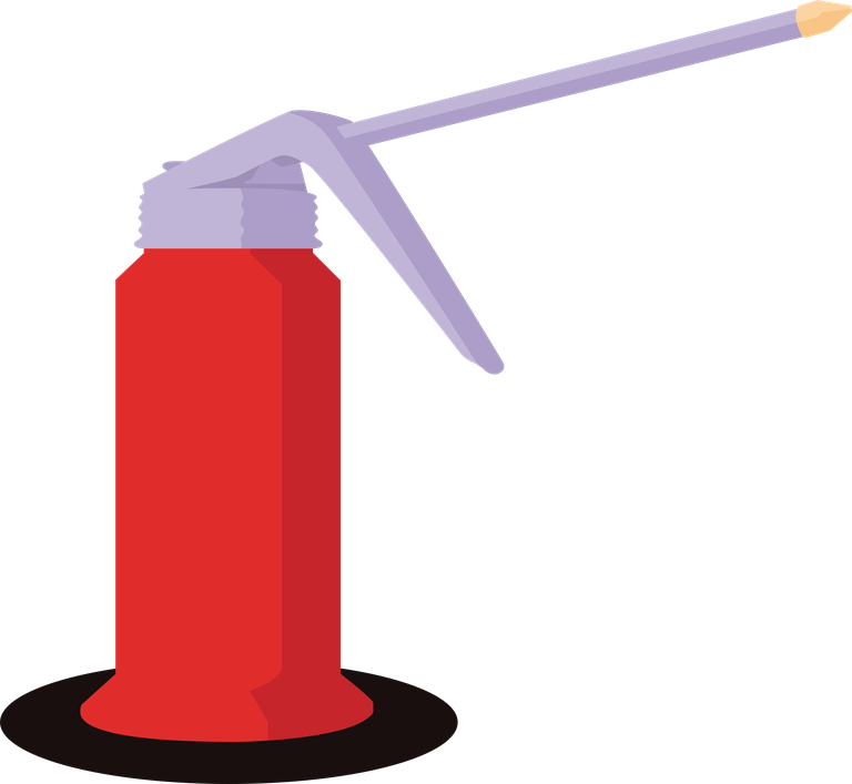 Petroleum illustration of red oil can