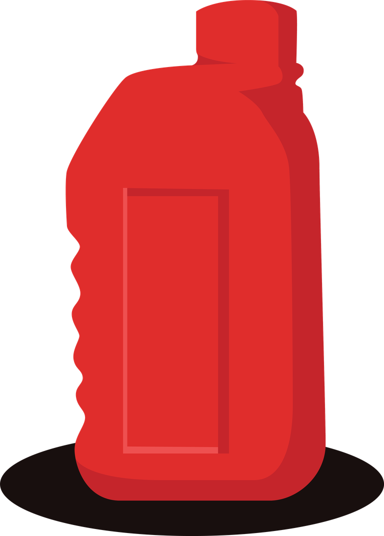 Petroleum illustration of red oil can
