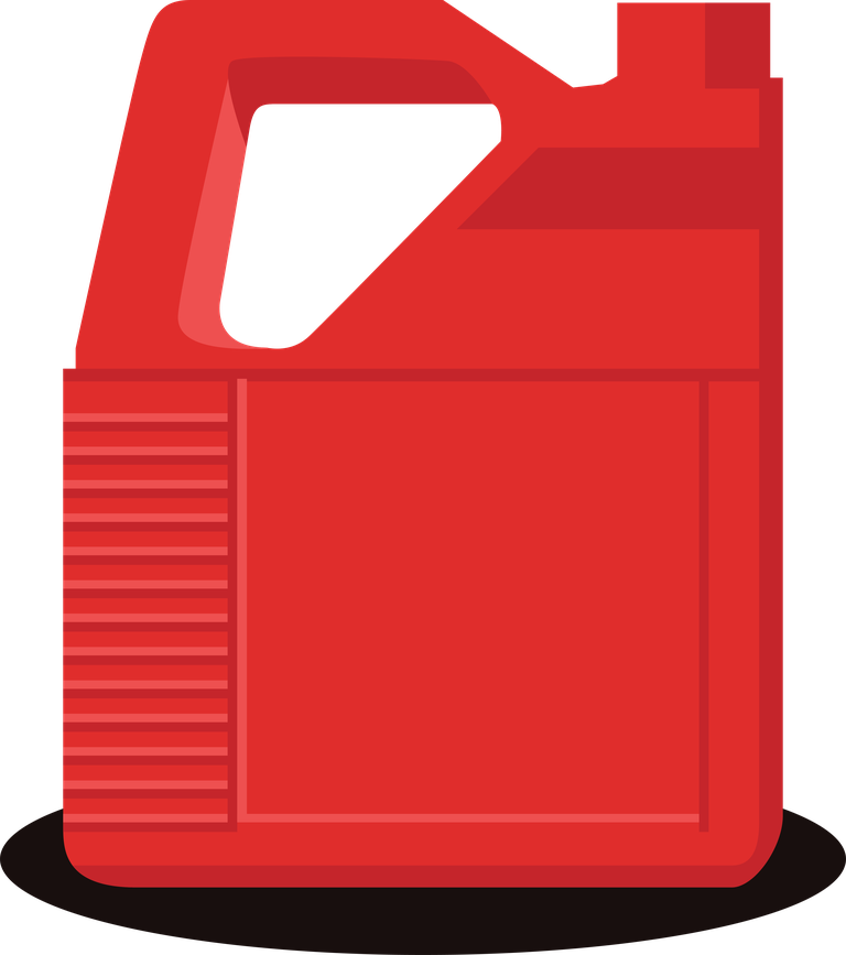 Petroleum illustration of red oil can