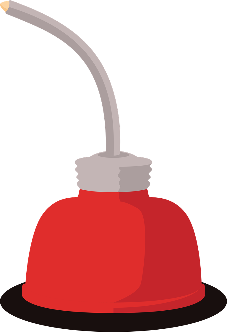 Petroleum illustration of red oil can
