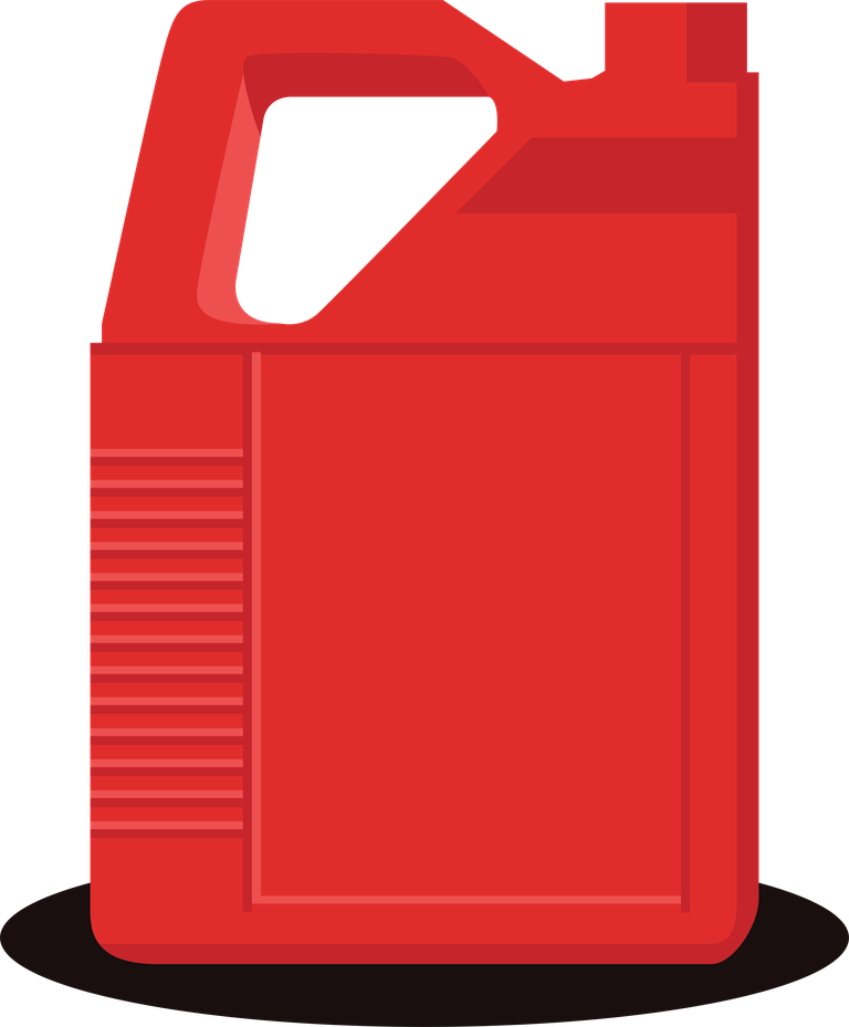 Petroleum illustration of red oil can