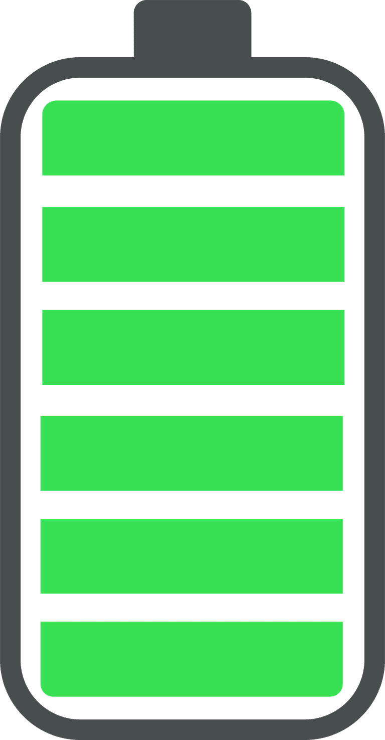 phone battery charge status flat symbols