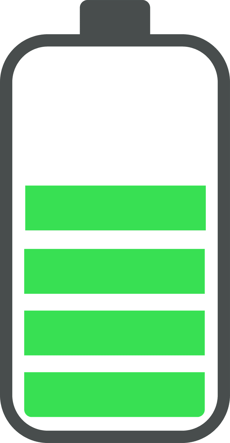 phone battery charge status flat symbols