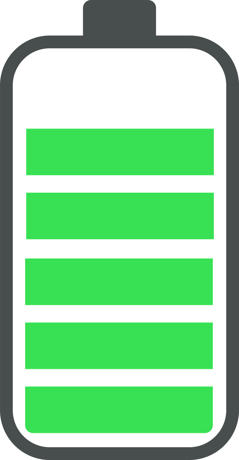 phone battery charge status flat symbols
