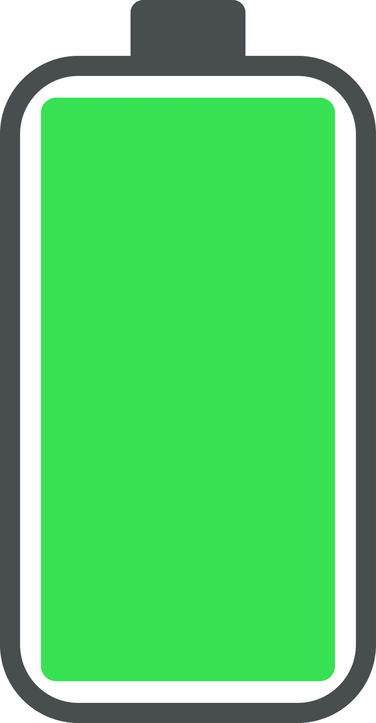 phone battery charge status flat symbols