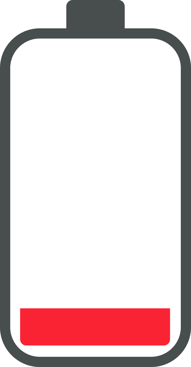 phone battery charge status flat symbols