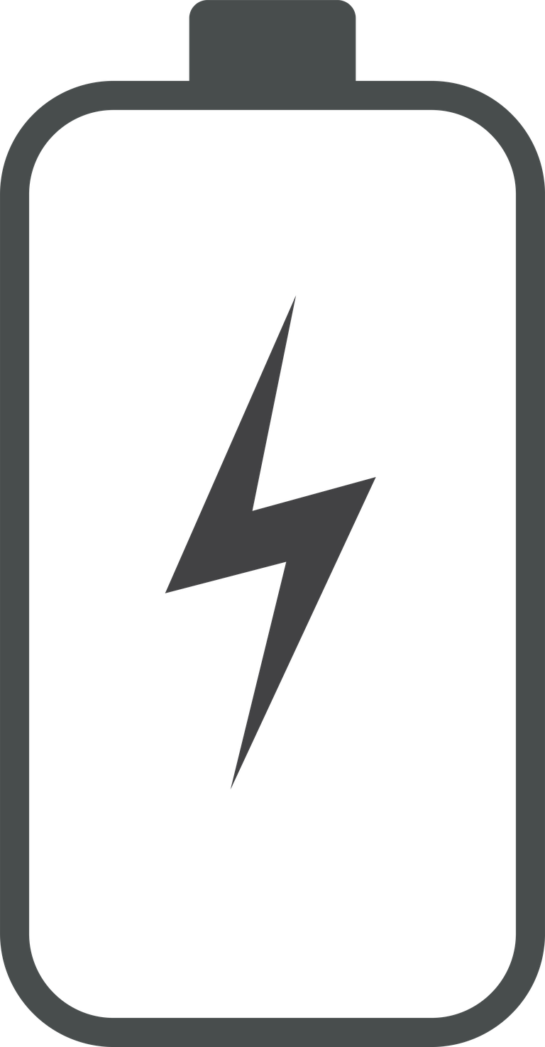 phone battery charge status flat symbols