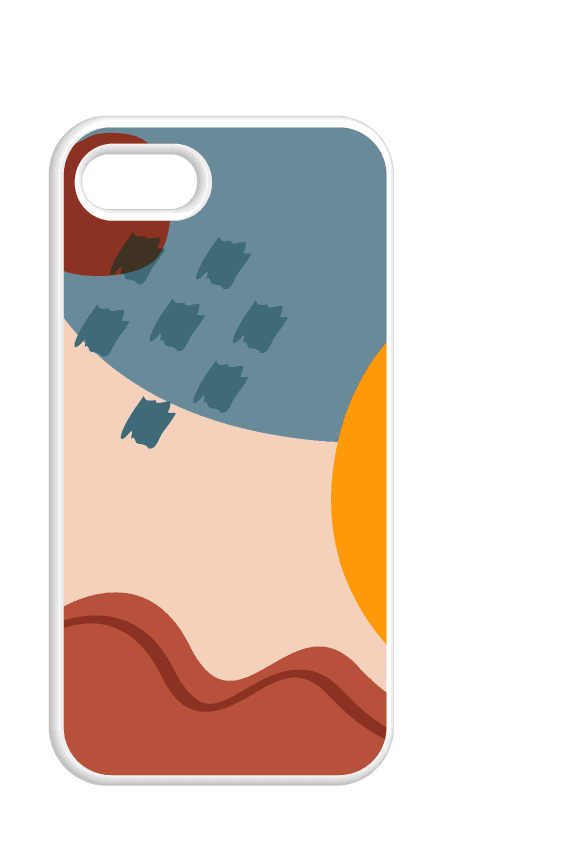 phone case templates retro abstract nature elements pattern