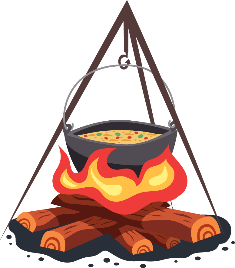 picnic stove camping scouting elements set
