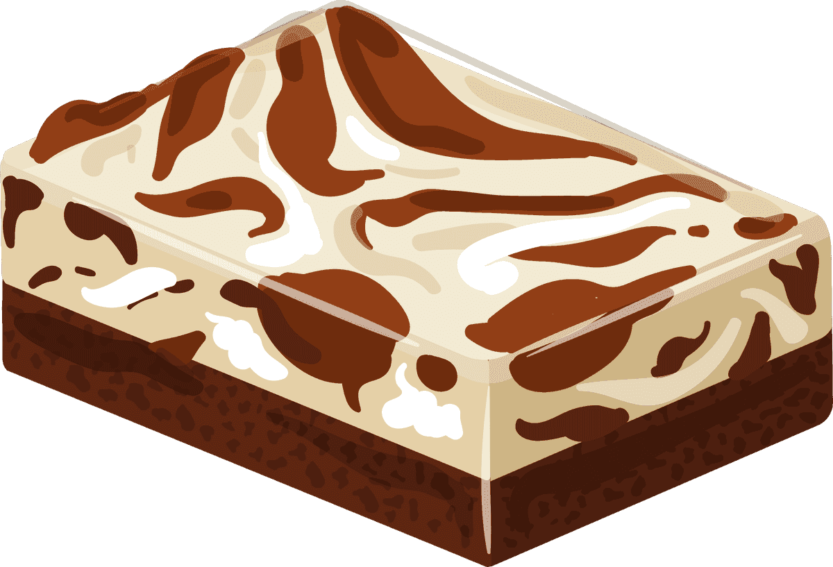 delicious piece of cake small cakes for dessert lovers in modern illustrations