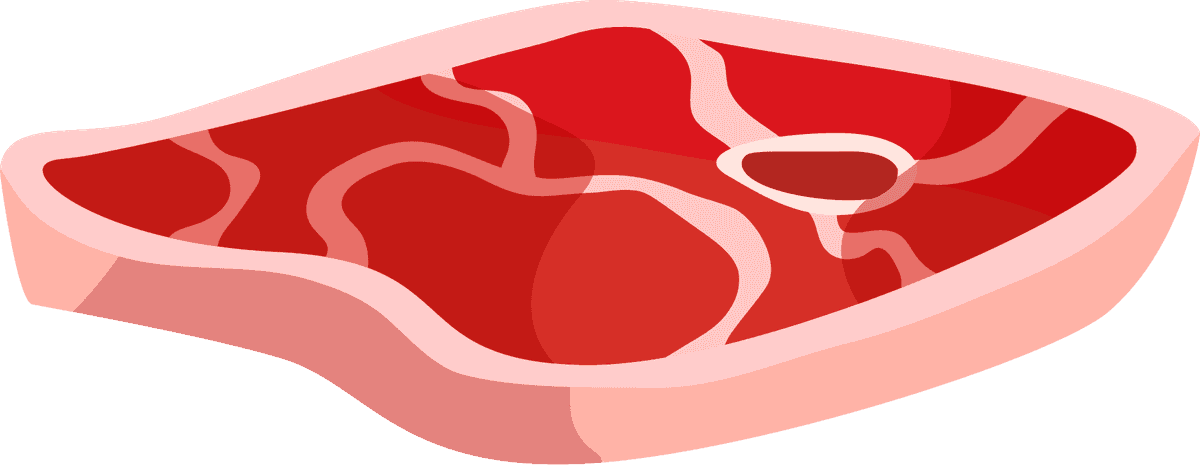 piece of meat bbq grill elements set