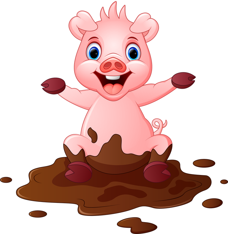 adorable pig cartoon character cute vector for children's storybooks and playful decor