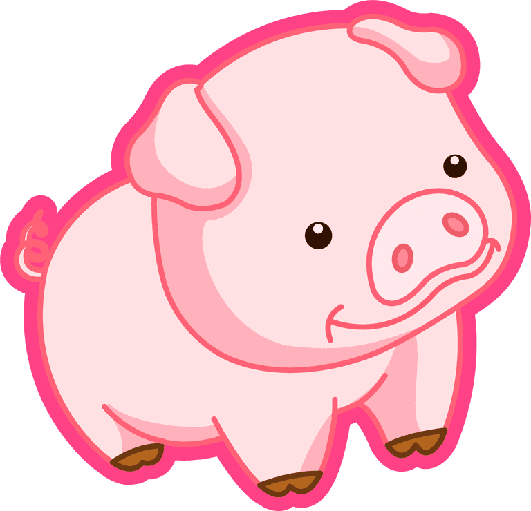 pig cute anthropomorphic zodiac qvector for playful designs and zodiac-themed projects