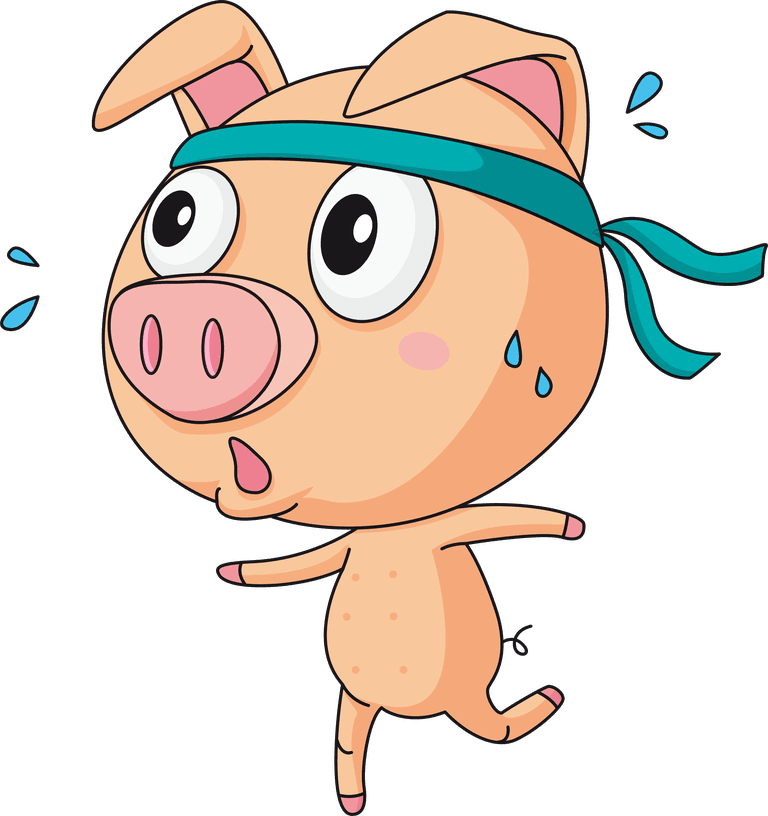 piglet cute boys and girls with farm animals illustration