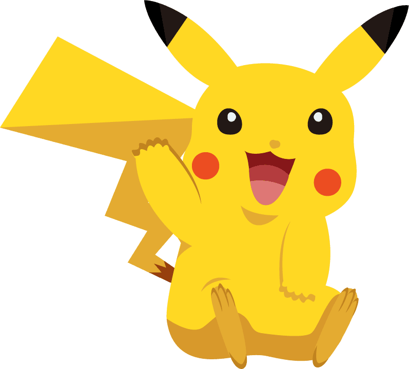 pikachu cartoon characters icons modern colorful legendary sketch